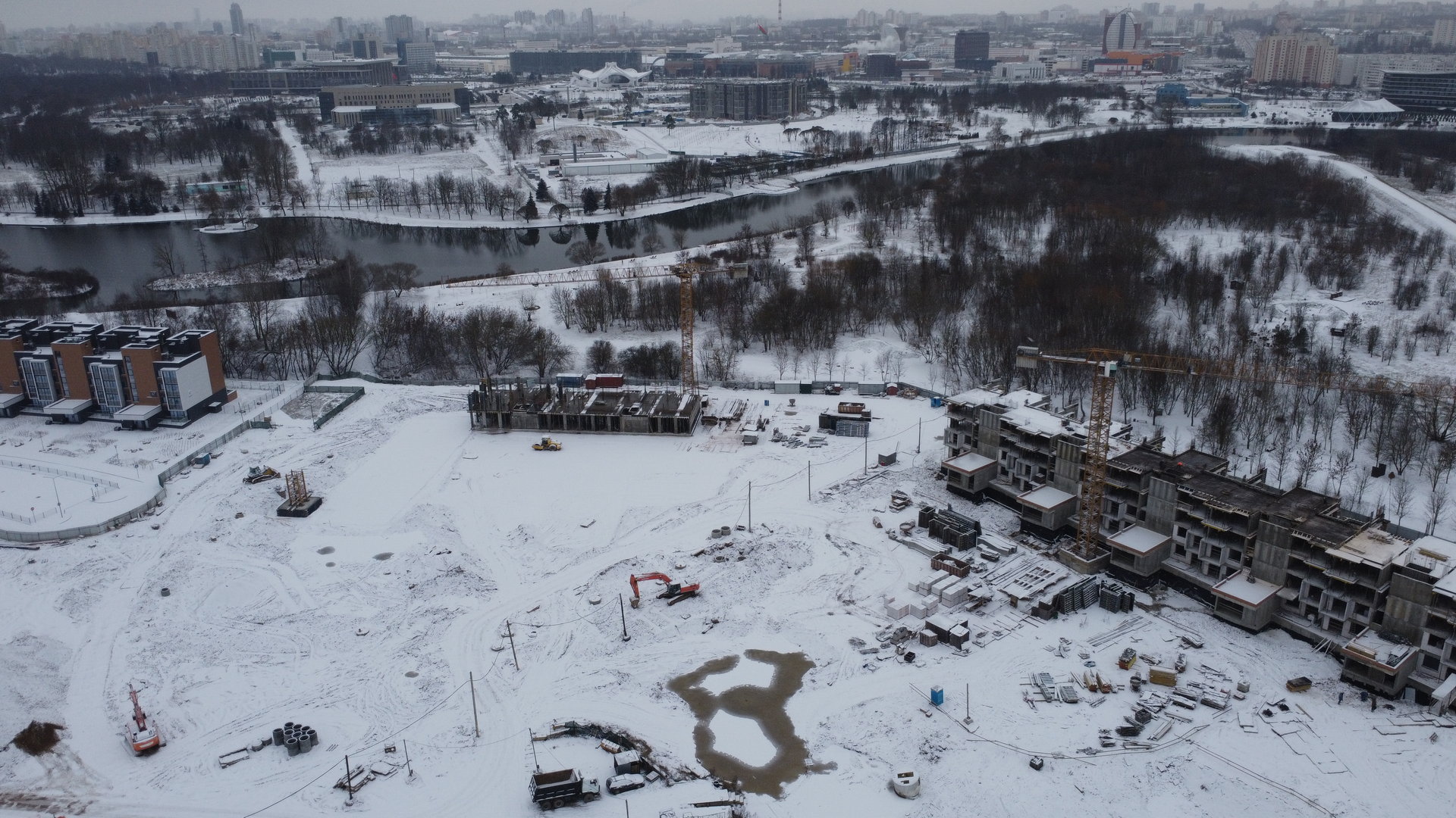 Ход строительства Нововиленская ул. д. 12.1 по ГП, ЖК "Левада"